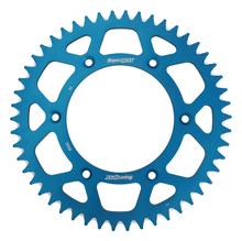 Pignon aluminium 6 trous Supersprox 520 LK 152,0mm Ø 125mm 50Z bleu