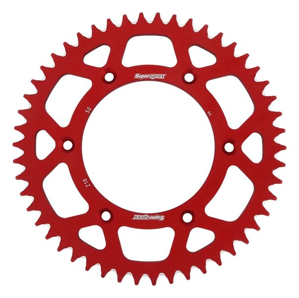 Kettenrad Supersprox 520 LK 153,0mm Ø 125mm 50Z 6-Loch Aluminium rot