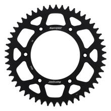 Pignon aluminium Supersprox 520 LK 152,0mm Ø 125mm 50Z 6 trous noir