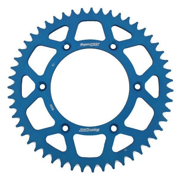 Kettenrad Supersprox 520 LK 152,0mm Ø 125mm 51Z 6-Loch Aluminium blau