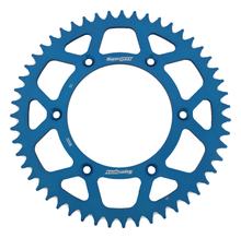 Pignon aluminium 6 trous Supersprox 520 LK 152,0mm Ø 125mm 51Z bleu