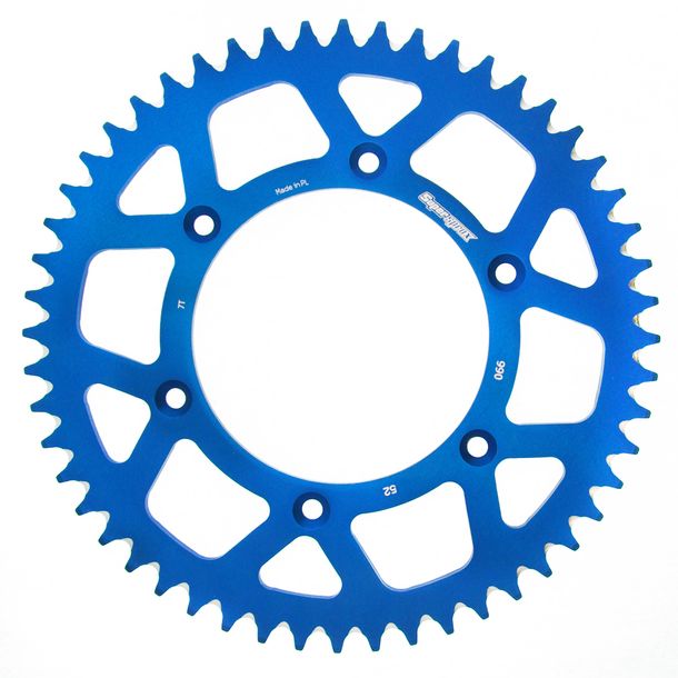 Kettenrad Supersprox 520 LK 150,0mm Ø 125mm 52Z 6-Loch Aluminium blau