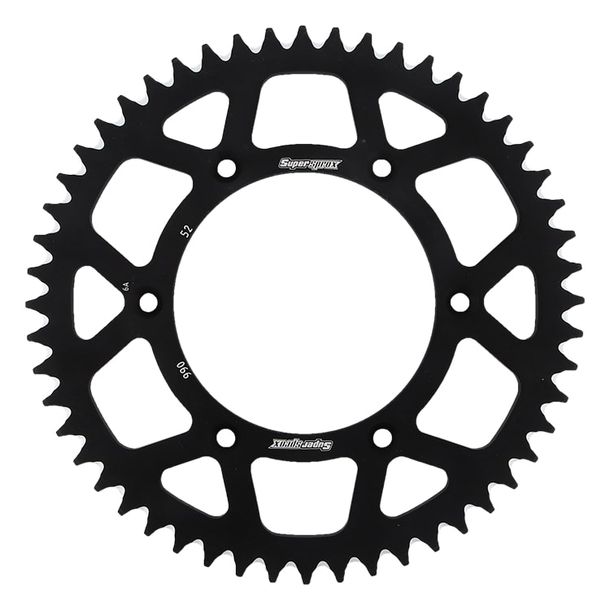 Kettenrad Supersprox 520 LK 150,0mm Ø 125mm 52Z 6-Loch Aluminium schwarz