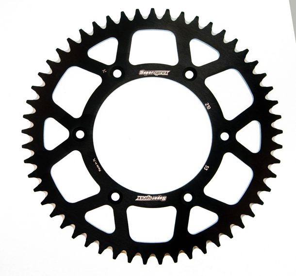 Kettenrad Supersprox 520 LK 153,0mm Ø 125mm 53Z 6-Loch Aluminium schwarz