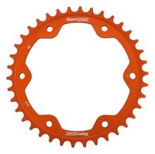 Tandwiel Supersprox 525 Steekcirkel 155,0mm Diameter 128mm 38 Tanden 6-Gats Aluminium oranje