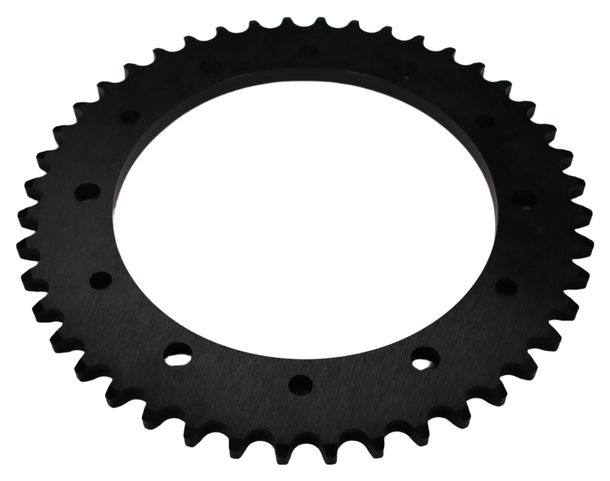 Kettenrad Supersprox 530 LK 176,0mm Ø 154mm 44Z 6-Loch Aluminium schwarz