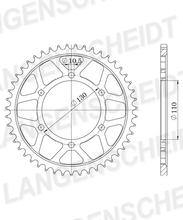 Kettenrad Supersprox 530 LK 130,0mm Ø 110mm 45Z 6-Loch Aluminium rot