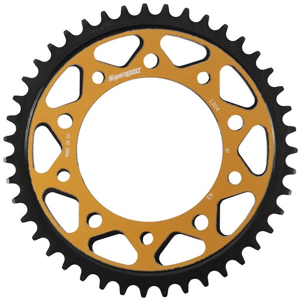 Edge-Disc Supersprox 525 LK 138,0mm Ø 112mm 43Z 5-Loch gold für Edge Kettenrad