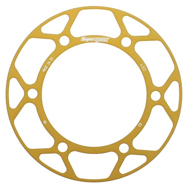 Edge-Disc Supersprox 525 LK 130,0mm Ø 110mm 43Z 6-Loch gold für Edge Kettenrad