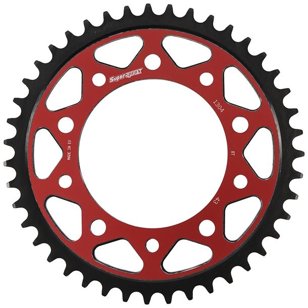 Edge-Disc Supersprox 525 LK 138,0mm Ø 112mm 43Z 5-Loch rot für Edge Kettenrad