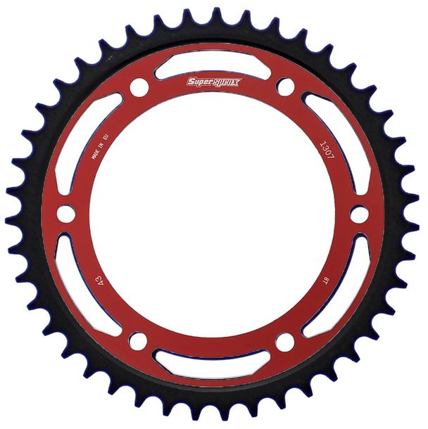 Edge-Disc Supersprox 525 LK 160,0 mm Ø 134 mm 43T 6 orificios rojo para piñón Edge