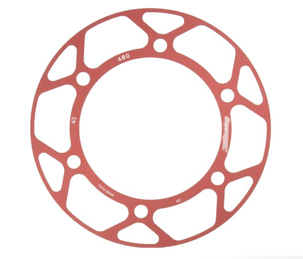 Edge-Disc Supersprox 525 LK 130,0mm Ø 110mm 43Z 6-Loch rot für Edge Kettenrad