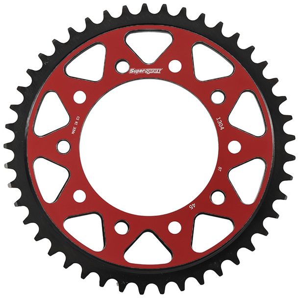 Edge-Disc Supersprox 525 LK 138,0mm Ø 112mm 45Z 5-Loch rot für Edge Kettenrad
