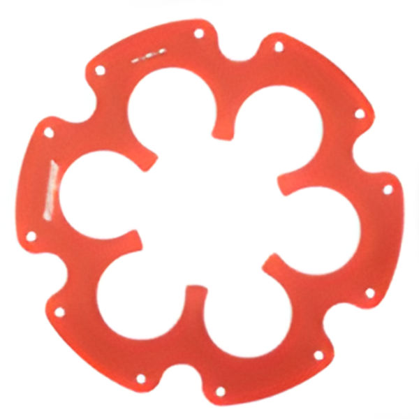 Edge-Disc Supersprox 525 LK 110,0mm Ø 60mm 45Z 6-Loch rot für Edge Kettenrad
