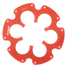 Disco de borda Supersprox 525 padrão de furo 110,0mm Ø 60mm 45 dentes 6 furos vermelho para pinhão Edge