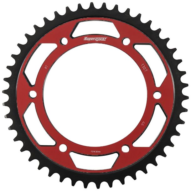 Edge-Disc Supersprox 525 LK 160.0mm Ø 134mm 46Z 6 trous rouge pour pignon Edge