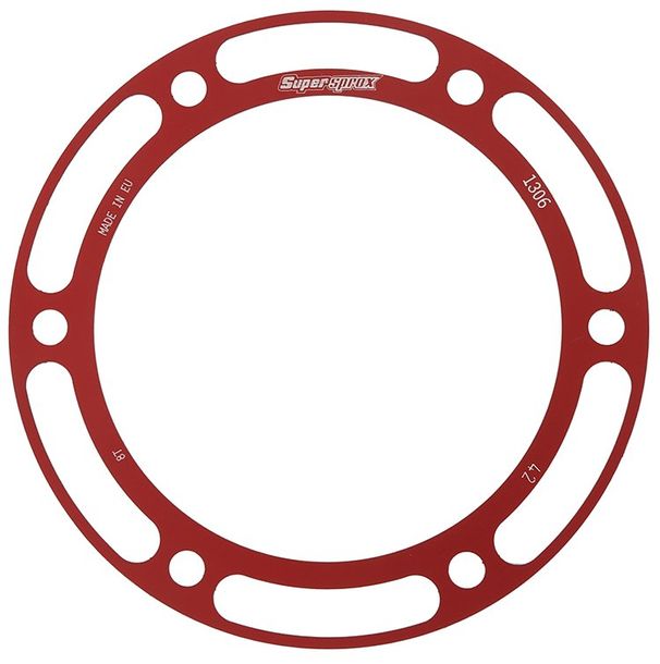 Edge-Disc Supersprox 530 LK 160,0mm Ø 134mm 42Z 6-Loch rot für Edge Kettenrad