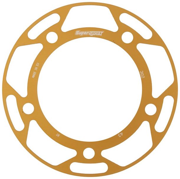 Edge-Disc Supersprox 530 LK 138,0mm Ø 112mm 43Z 5-Loch gold für Edge Kettenrad
