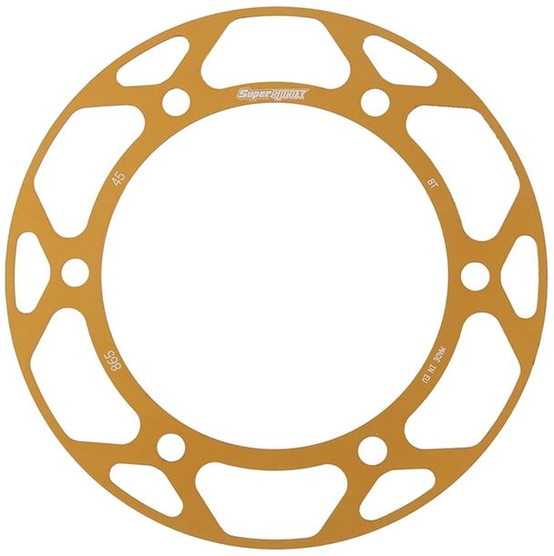 Edge-Disc Supersprox 530 LK 145,0mm Ø 125mm 45Z 6-Loch gold für Edge Kettenrad