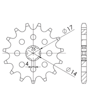 Tandwiel Supersprox 420 13T