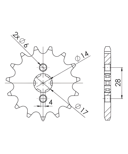 Ritzel Supersprox 420 14Z