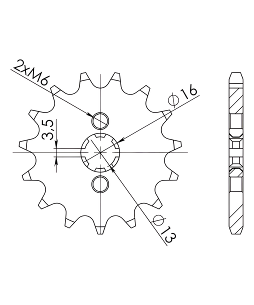Ritzel Supersprox 420 16Z
