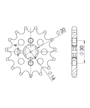 Pignon Supersprox 428 13Z