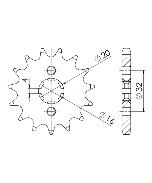 Ritzel Supersprox 428 13Z
