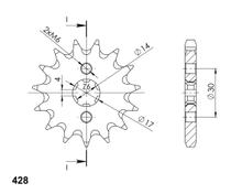 Supersprox 428 13Z Pinion