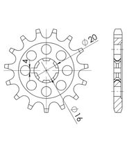 Supersprox 428 13Z Pinion