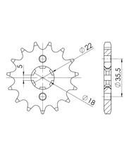 Supersprox 428 14T Pinion