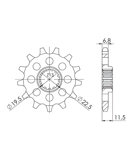 Ritzel Supersprox 428 14Z