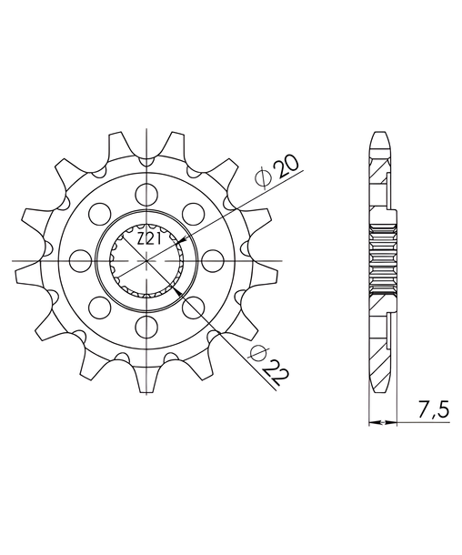 Ritzel Supersprox 428 15Z