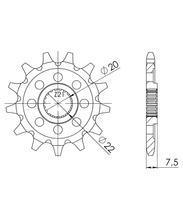 Piñón Supersprox 428 15T