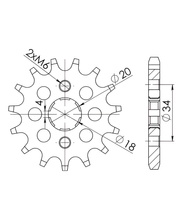 Supersprox 428 15T Pinion