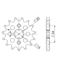 Supersprox 428 16T Sprocket