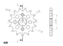 Supersprox 428 17T Pinion