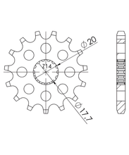 Supersprox 428 18T Sprocket