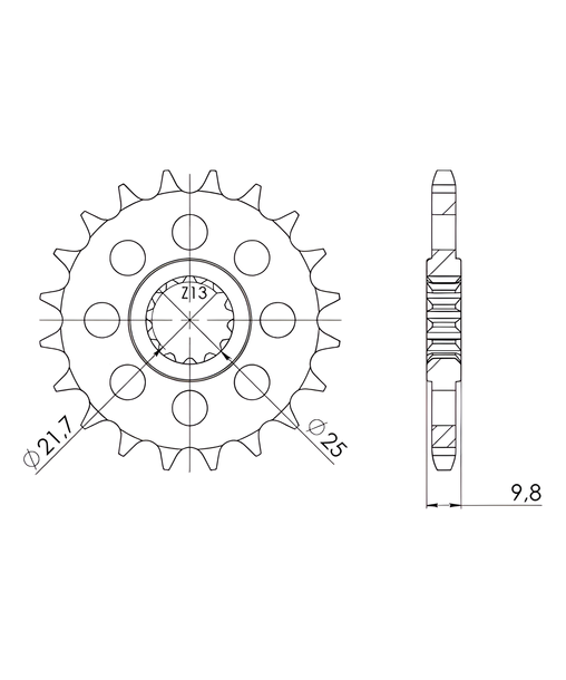Pignon Supersprox 428 20T
