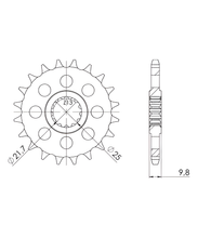 Supersprox 428 20T Pinion