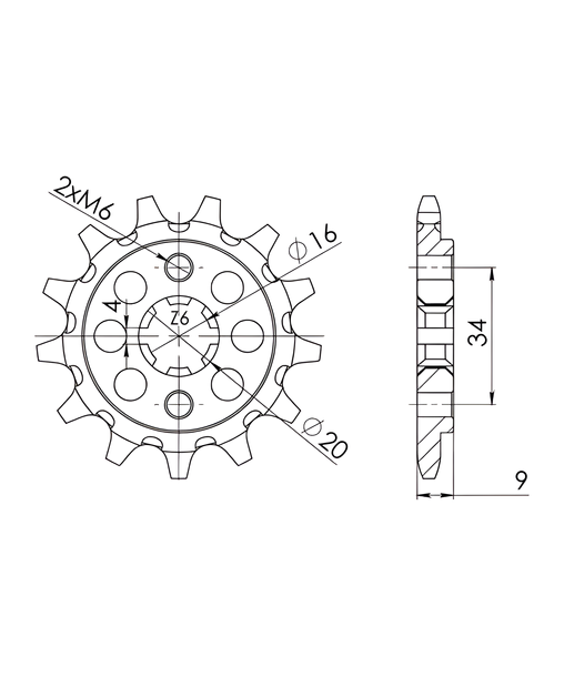 Ritzel Supersprox 520 11Z