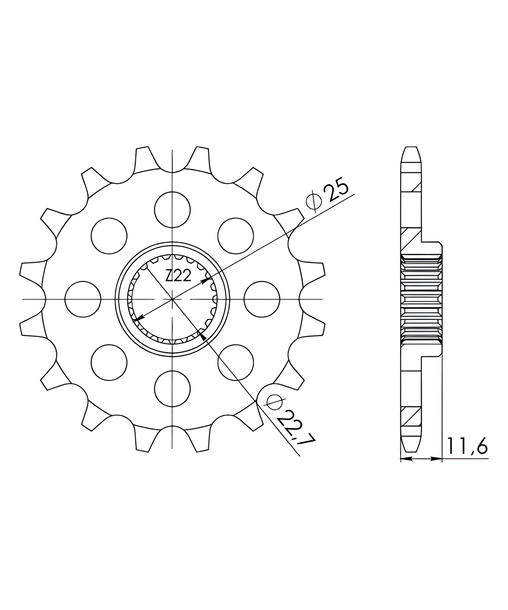 Supersprox 520 11Z Sprocket
