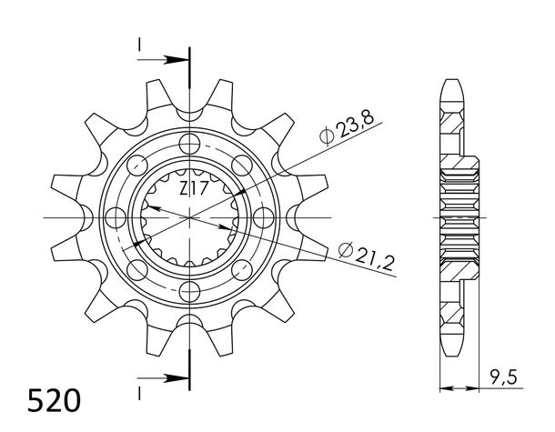 Ritzel Supersprox 520 12Z
