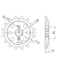 Kettingwiel Supersprox 520 12T