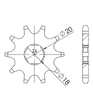 Ozubené kolo Supersprox 520 12Z