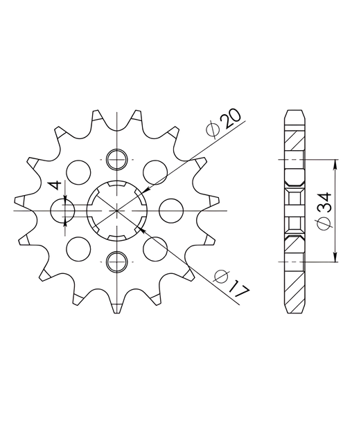 Supersprox 520 13T Pinion