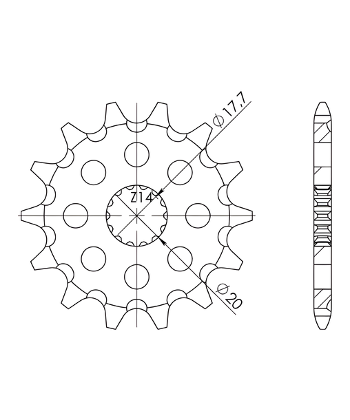 Ritzel Supersprox 520 13Z