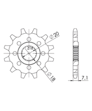 Pastní kolo Supersprox 520 13Z