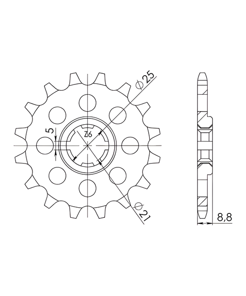 Ritzel Supersprox 520 13Z