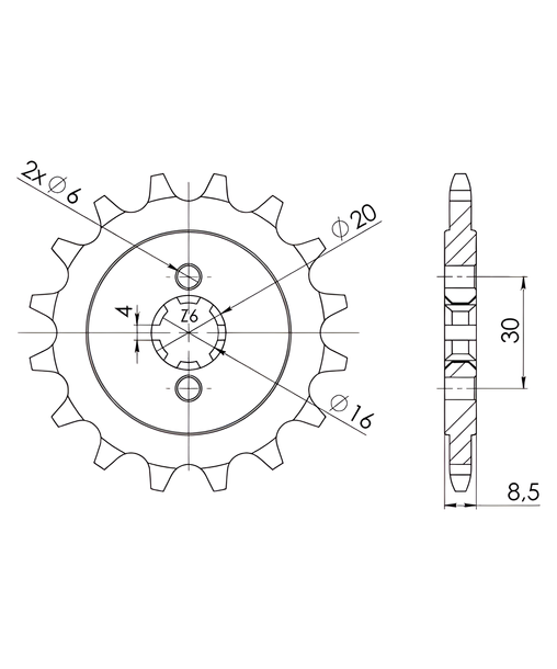Ritzel Supersprox 520 13Z